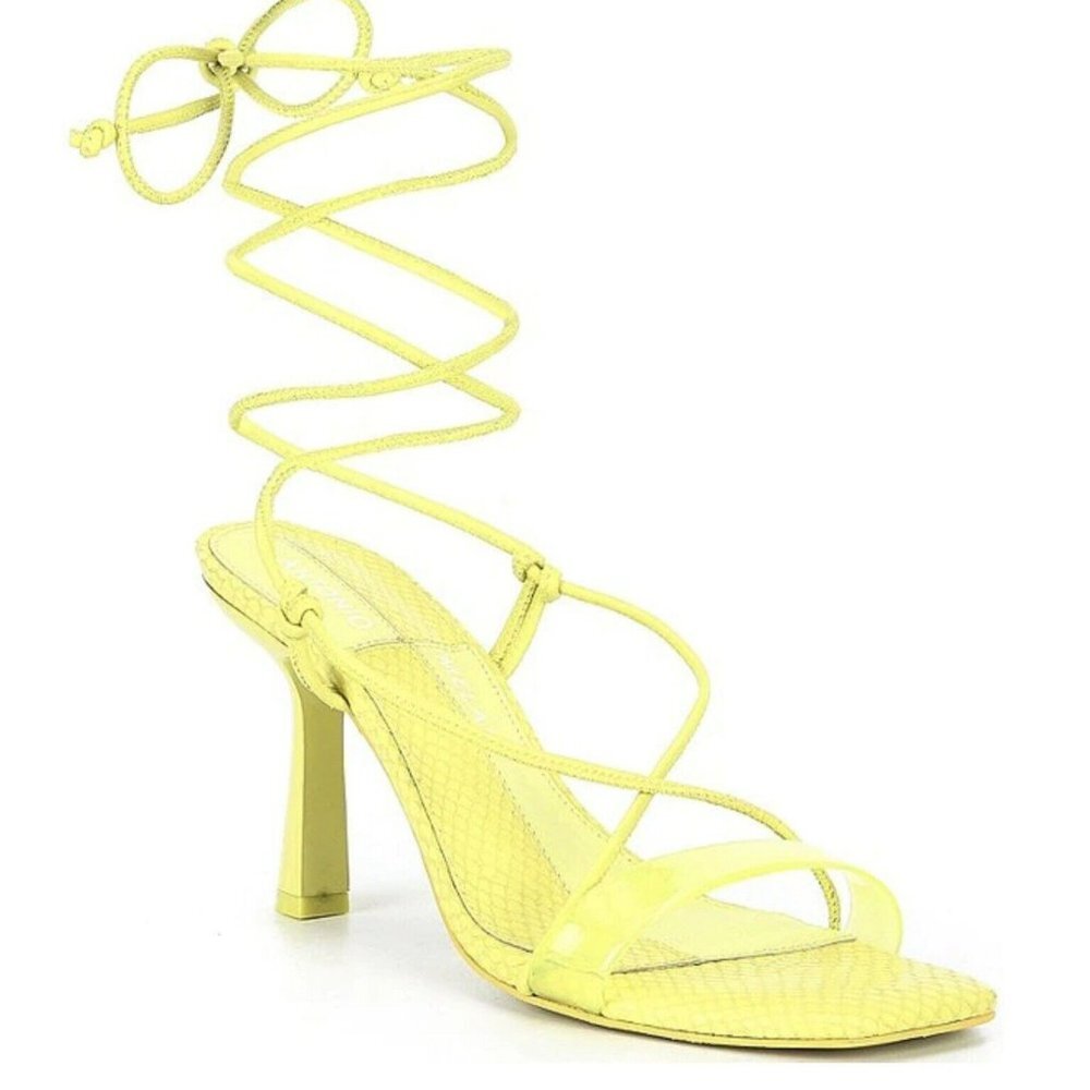 NEW Antonio Melani Sz 8.5M Barden Lace Up Sandal Glow Yellow